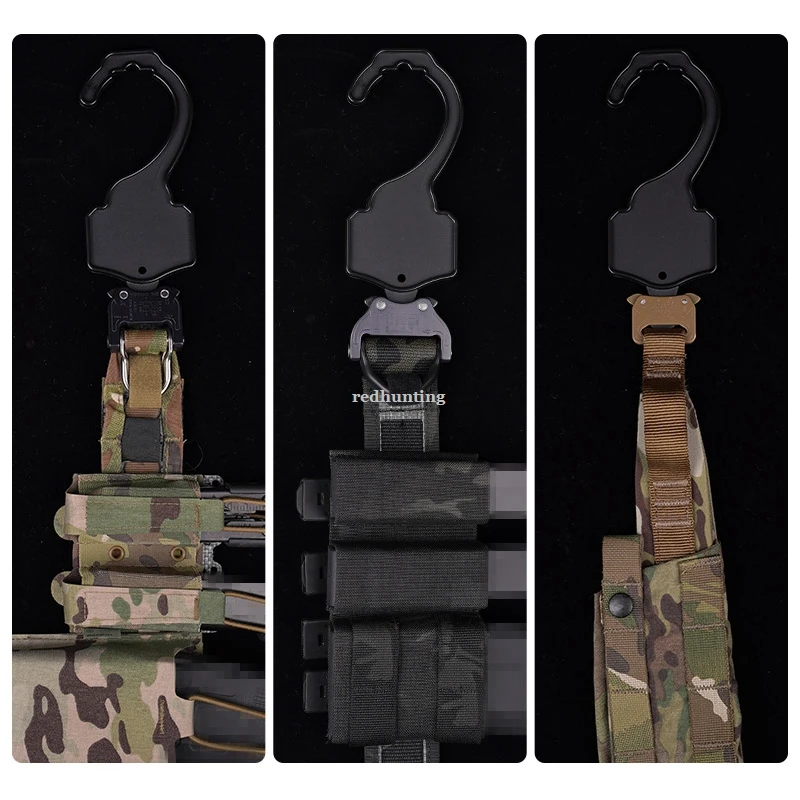 Gancho táctico para cinturón de caza, organizador de exhibición de nailon, hebilla de inserción, asalto, combate, Ronin Bison, cinturón para Airsoft - imagen 2