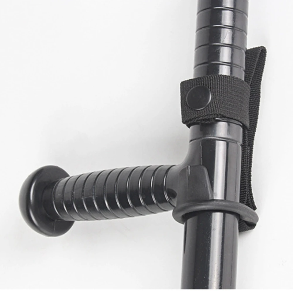 Soporte para bastón para cinturones de servicio - Funda táctica para personal de seguridad y aplicación de la ley - Funda para bastón con tapa abierta