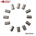 50PCS silver OD6.0mm