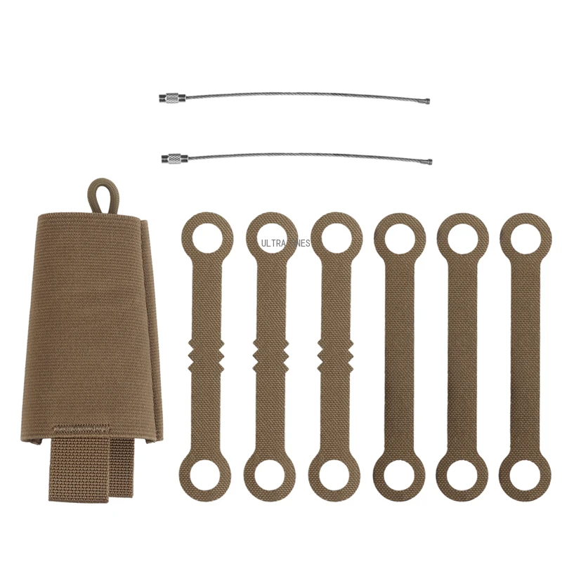 Bolsa para barras luminosas, soportes tácticos para Chemlight, 6 paquetes, bolsas de almacenamiento para barras luminosas, aventura al aire libre, caza, pesca, equipo Airsoft