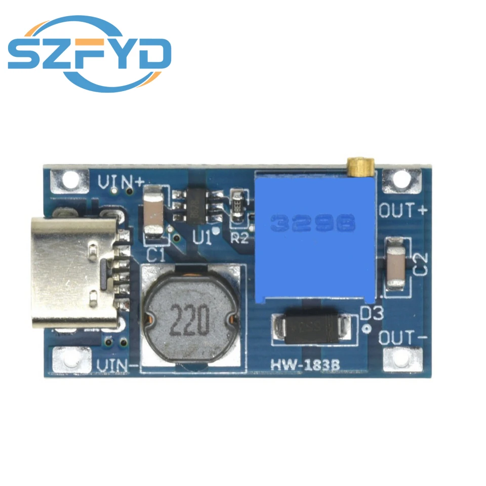 Convertidor elevador DC-DC USB-C 2V-24V a 5V-28V 2A - imagen 3