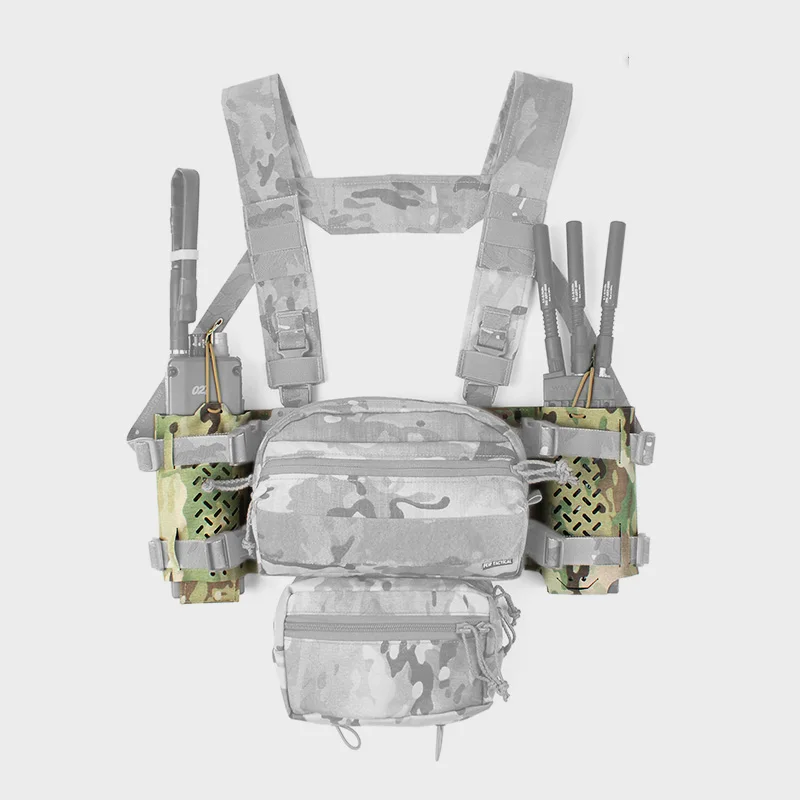 Bolsa de almacenamiento para walkie-talkie, bolsa lateral para chaleco táctico, multiusos, izquierda y derecha, para exteriores, Airsoft, 1 par - imagen 4