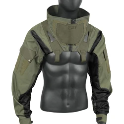 DMGear chaqueta táctica camuflaje transpirable con bolsillos de pecho