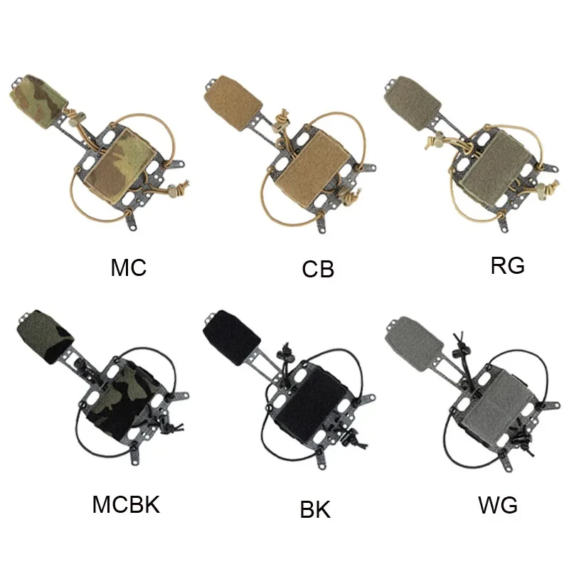 Estuche de batería para casco táctico PVS31, bolsa de batería en forma de T, sistema de retención de batería, bolsa de almacenamiento - imagen 3