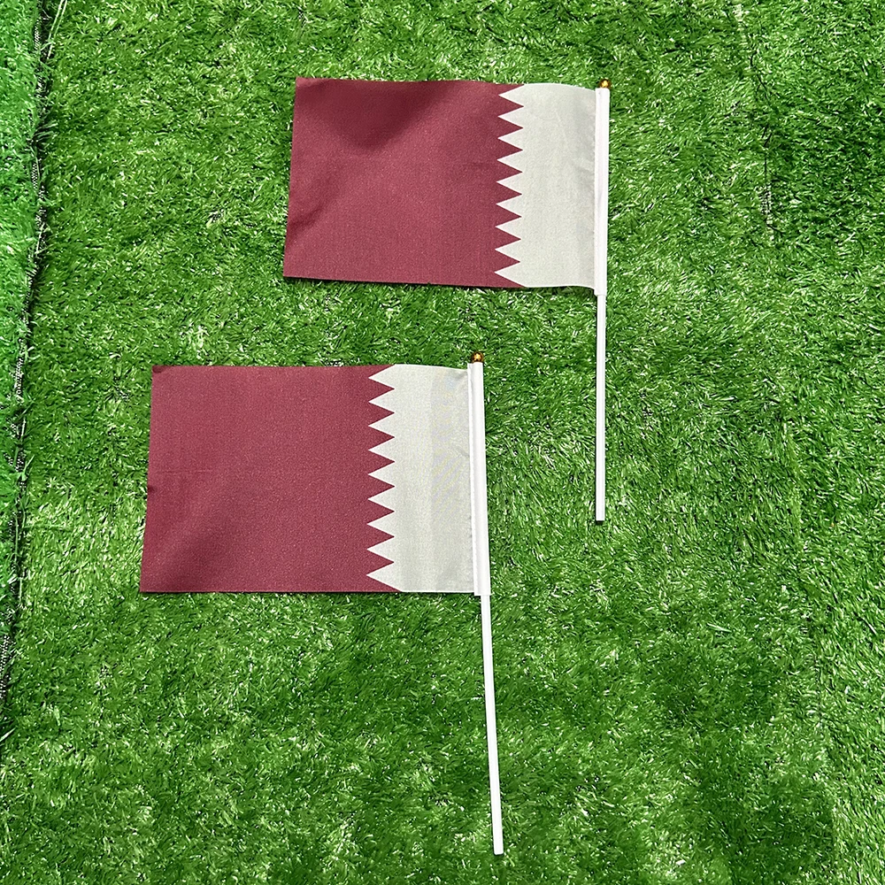 Bandera oficial de Qatar con mástil – Decoración hogar y exterior - imagen 3