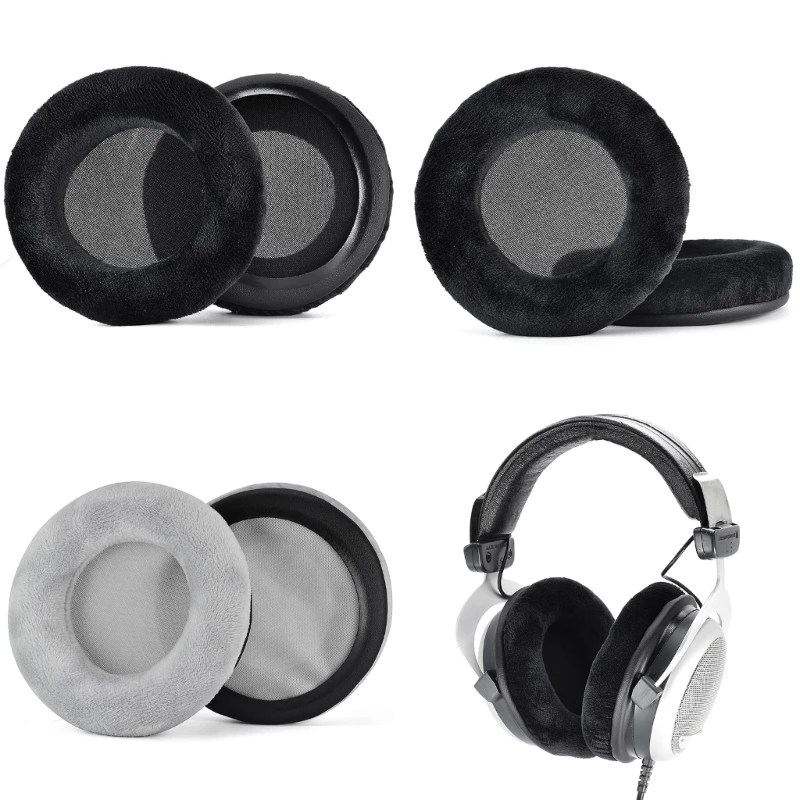 Almohadillas para los oídos fácilmente reemplazables para auriculares DT990 / DT880 / DT770 fundas espuma más gruesas, - imagen 3