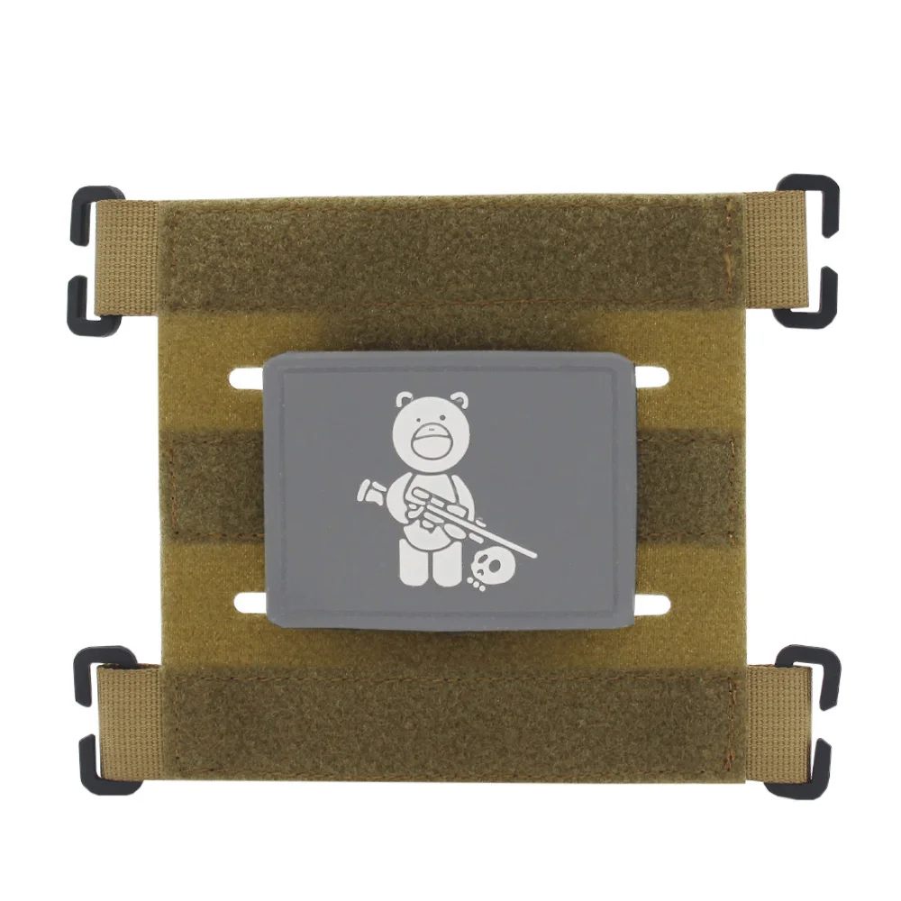 Parche de chaleco táctico, adaptador de sistema Molle, convertidor de gancho y bucle para atadura de parches de identificación, insignia de parche DIY - imagen 5