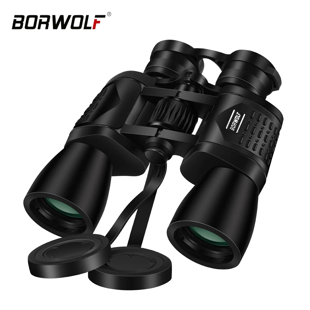 BORWOLF 10X50 telescopio con Zoom profesional binoculares HD de gran aumento Monocular para observación de aves y observación de un concierto