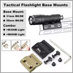 Base M-LOK para linterna táctica SF M300 M600 Daniel Defense