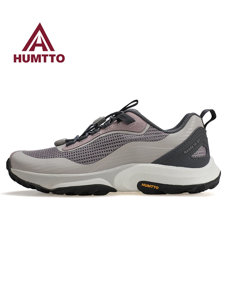 HUMTTO zapatos de senderismo al aire libre, zapatos de trekking antideslizantes para hombre, zapatillas de deporte, zapatos todoterreno ligeros transpirables, zapatos para correr al tobillo para mujer - imagen 4