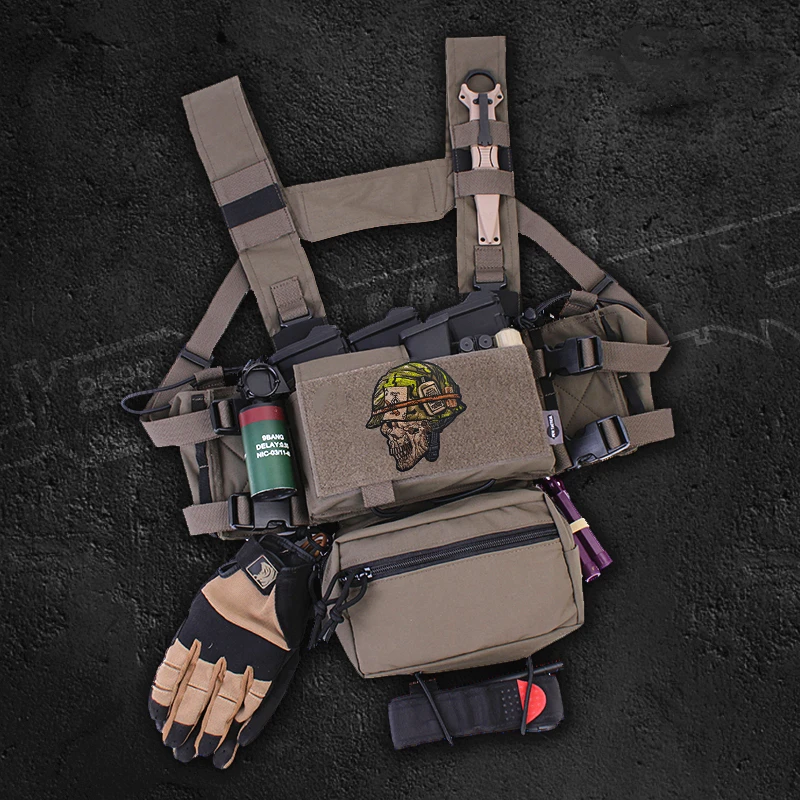 Parches bordados de PVC YOU NEVER GO FULL RETARD, insignias tácticas de soldado esqueleto para ropa, chaleco, bolsa, decoración DIY - imagen 5