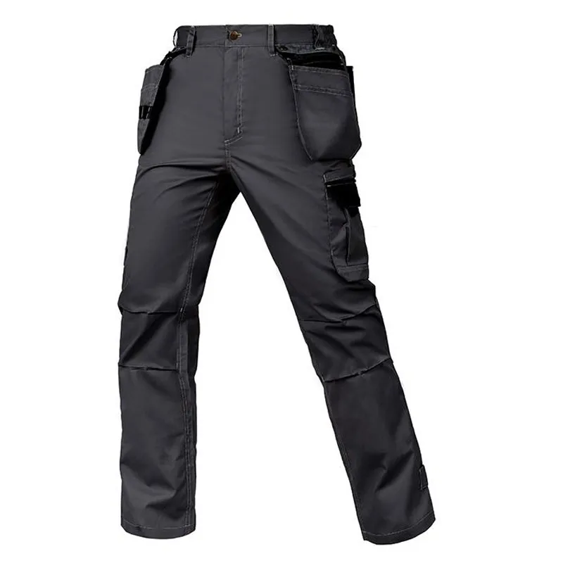 Pantalones de trabajo multifuncionales para hombre, ropa de trabajo resistente al desgaste, pantalones Cargo de reparación mecánica de trabajo de alta calidad - imagen 4