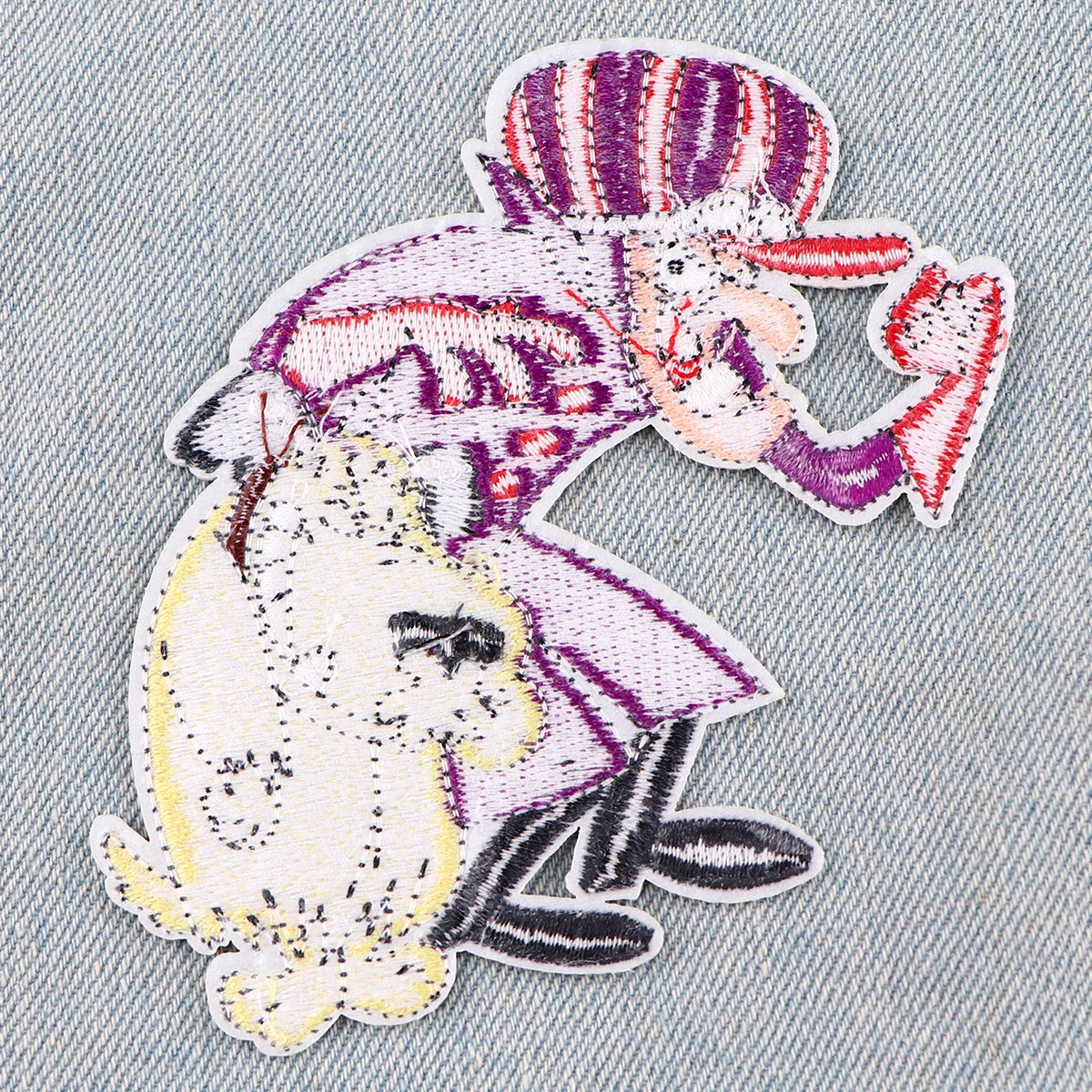 Parches bordados de perro divertidos para ropa, parches bonitos para ropa, animales de dibujos animados, parche para planchar DIY, pegatinas para ropa - imagen 5