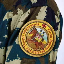 Parche táctico velcro TEMPLAR KNIGHTS – Brazalete bordado militar