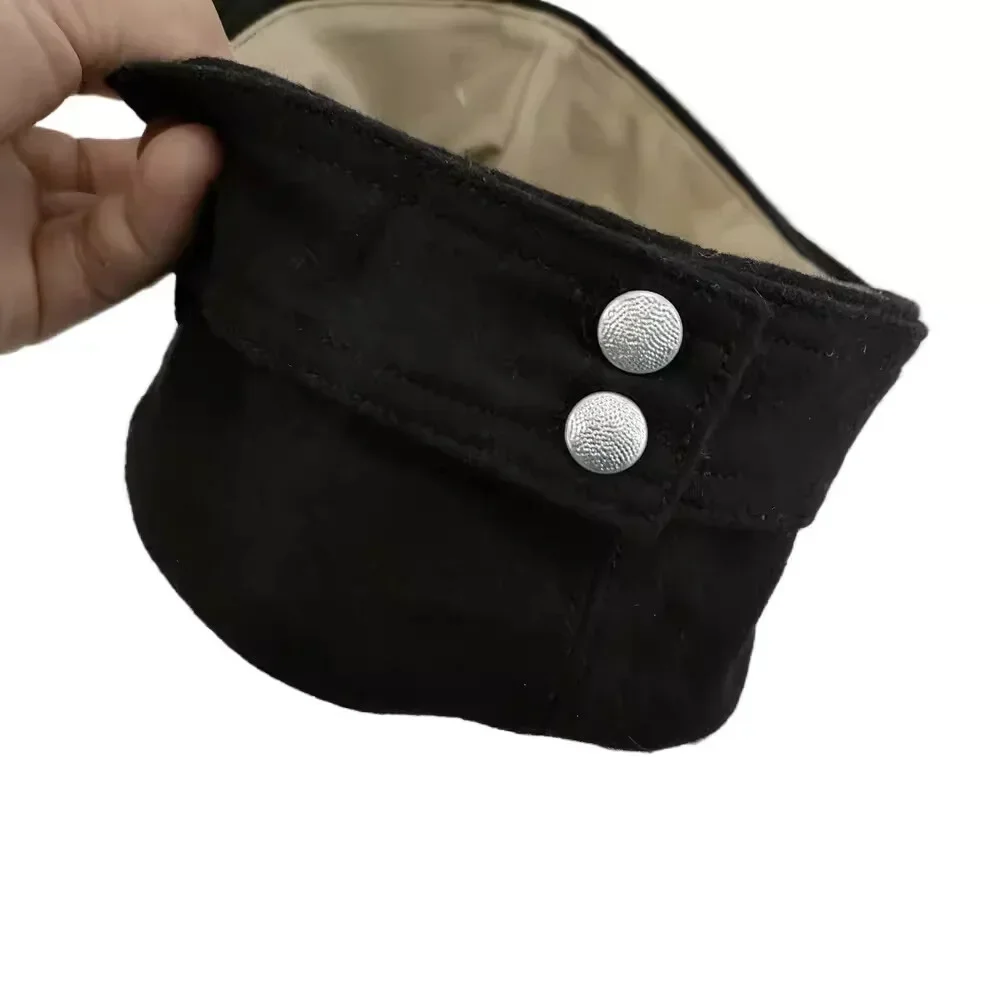 WW2 M42 sombrero alemán soldado de montaña gorra de comando alambre negro tácticas Sunbonnet otoño e invierno gorra de uniforme de barco - imagen 4