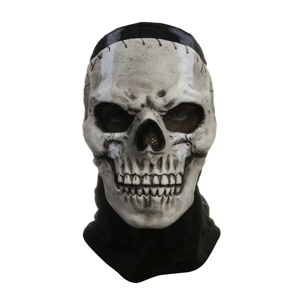 Máscara de calavera fantasma de terror para Halloween, casco de látex MW2 de Call of Duty, Cosplay para fiesta, utilería para mascarada, máscaras de esqueleto - imagen 2