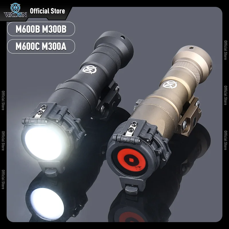 WADSN SF Surefir M300A linterna táctica 400 lúmenes luz blanca caza Weapo n Scout luz con difusor IR cubierta de lámpara de luz - imagen 3