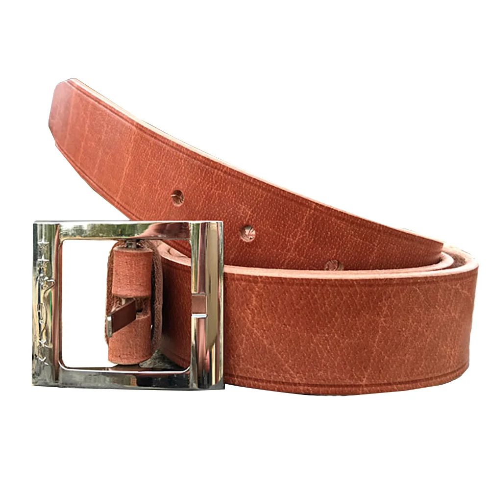 Cinturón de piloto de la Segunda Guerra Mundial, Material de capa de cabeza de cuero de vaca amarillo, fuerte, duradero, equipo especial de piloto Retro - imagen 5