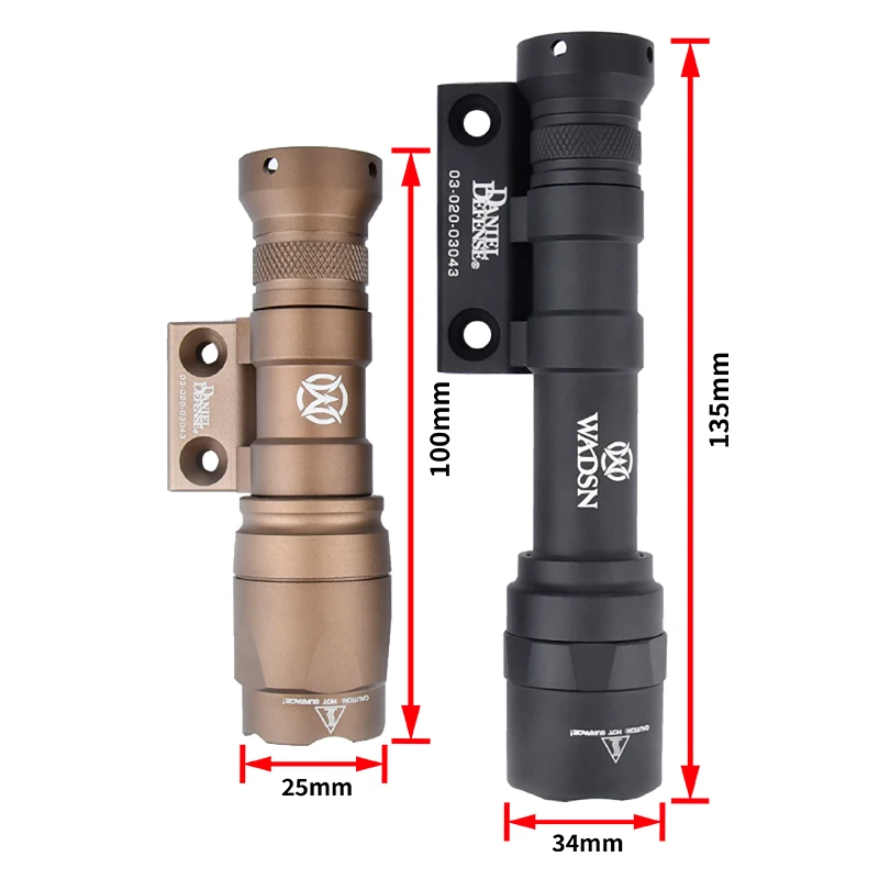 Linterna táctica Danie Defense, montaje DD Surefir M300 M600 M6 para SMR MLOK, accesorios de Airsoft - imagen 5