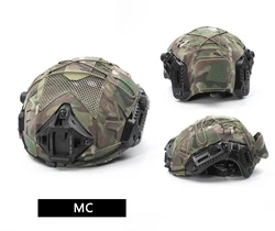 Cubierta casco táctico Mtek malla protección airsoft caza
