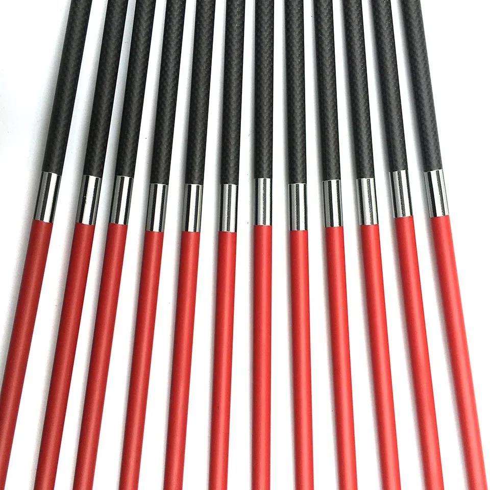 Tiro con arco 1k 6/12 Uds eje de flecha de carbono 32 pulgadas columna vertebral 400 flechas arco tiro con arco caza - imagen 3