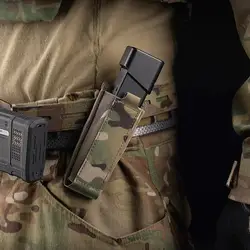 Bolsa táctica para revistas de 9mm, ajuste multiángulo para caza, cinturón de batalla Airsoft, Glock MP5/7 P226 SIG320, bolsa con soporte para pistola MAG