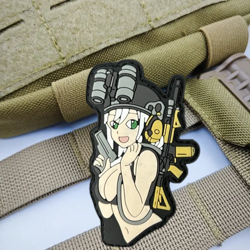 Parche táctico PVC chevron militar con gancho y bucle para chaleco - imagen 5