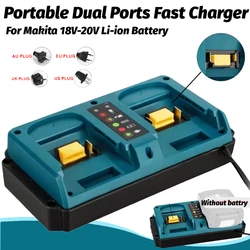 Cargador rápido Makita 18V-20V dual – Batería litio