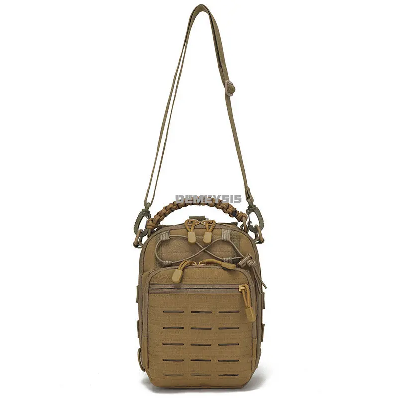 Bolso de pecho táctico para exteriores, bandolera de hombro Molle para deporte, viaje, pesca, Camping, senderismo y caza - imagen 3