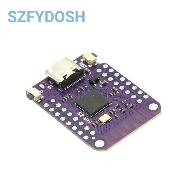 Placa S2 Mini V1.0.0 WIFI IOT basada en ESP32-S2FN4R2 ESP32-S2 4MB FLASH 2MB PSRAM Compatible con Arduino MicroPython - imagen 3