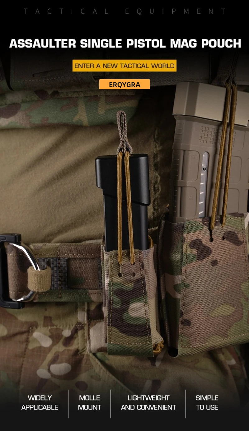Funda táctica MOLLE para cargador airsoft con camuflaje