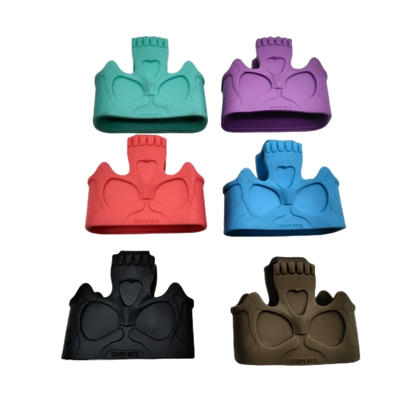 5,56 7,62 calavera goma revista asistencia jaula bucle bolsa Mag tracción táctica rápida para M4 AK AR15 caza tiro Airsoft accesorio - imagen 3