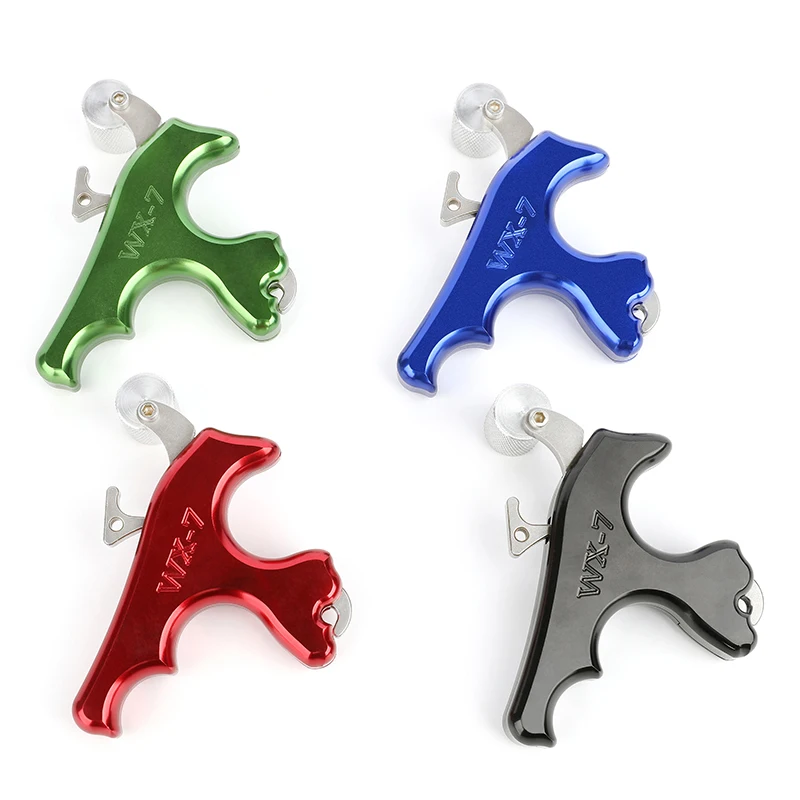 Liberación de arco de tiro con arco, Ayuda de liberación de gatillo de pulgar de 3 dedos, aleación de aluminio para arco compuesto al aire libre, caza, entrenamiento de tiro, 1 pieza - imagen 5