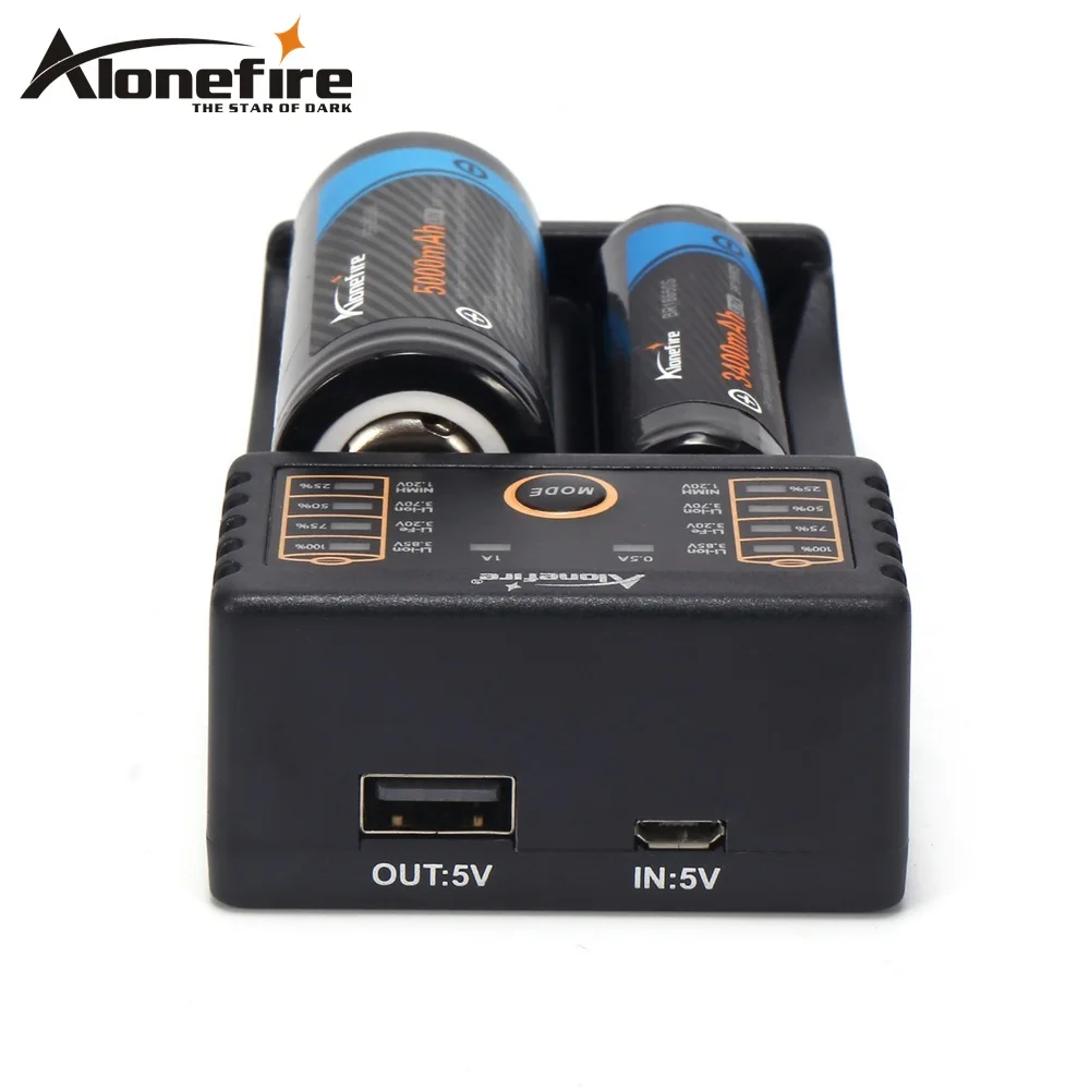 Alonefire MC202 – Cargador USB para baterías Li-ion y Ni-MH - imagen 5