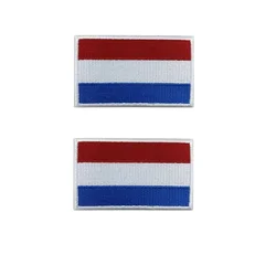Parche bordado bandera Países Bajos con velcro