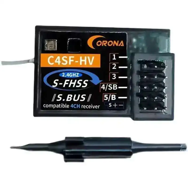 Receptor original CORONA C4SF 2,4G HV para FutabaS-FHSS FHSS SBUS 3PV 3PK 4PKS 7PK T14SG a prueba de salpicaduras - imagen 4