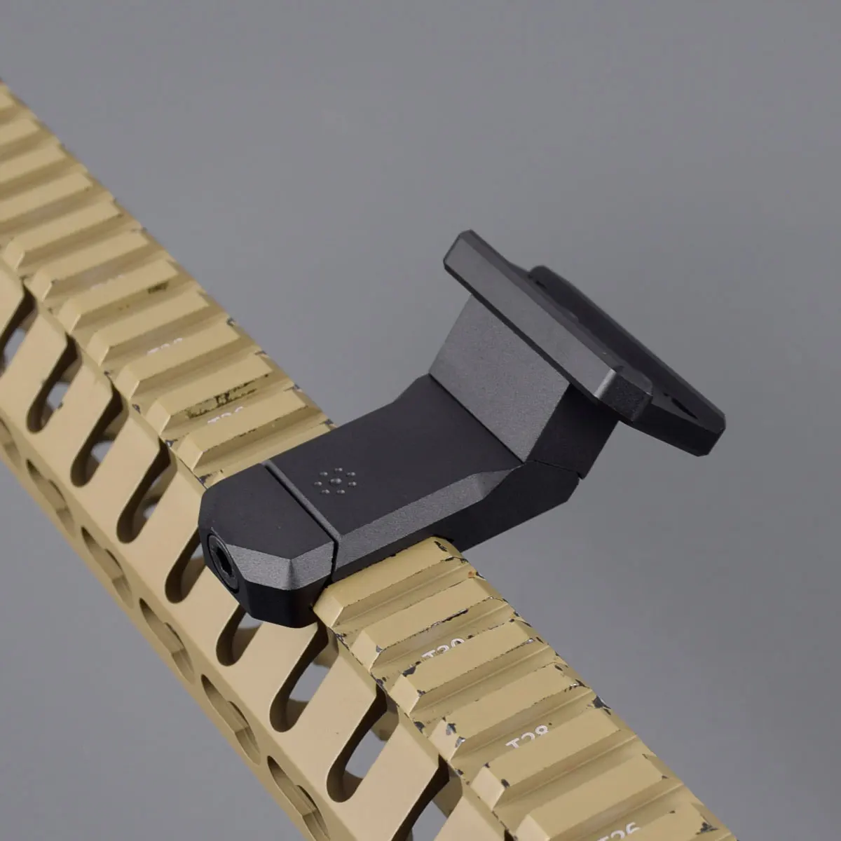 Soporte de Metal lateral óptico compensado de 35/45 grados para T01 T02 RM soporte de Base de mira de punto rojo accesorios de caza de riel de 20mm - imagen 5