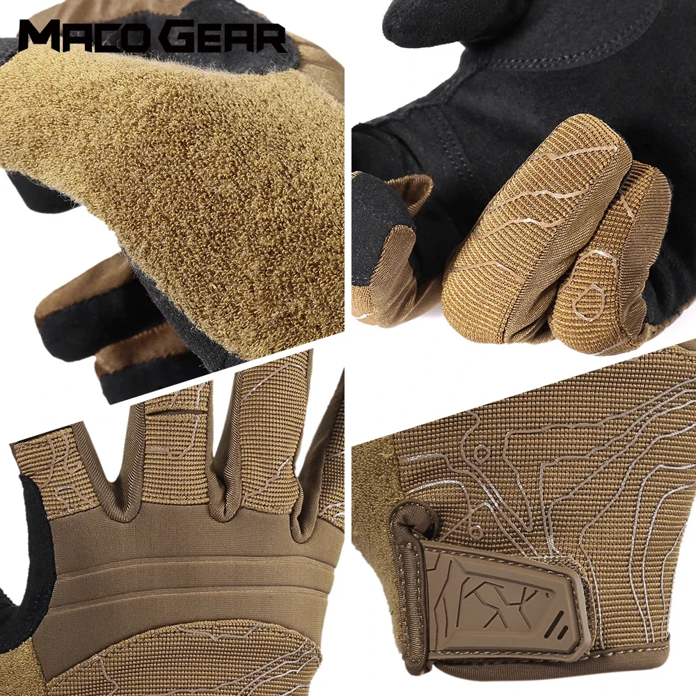 Guantes tácticos con pantalla táctil para hombre, manoplas para ciclismo, escalada, entrenamiento, esquí, deportes, trabajo, caza, motocicleta - imagen 3