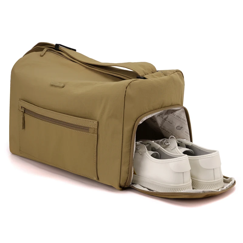 Bolsa de lona deportiva para gimnasio, Fitness, bolsas de Yoga con paquete de zapatos, bolso ligero de hilo de coser para viaje, bolso de equipaje para senderismo al aire libre - imagen 5