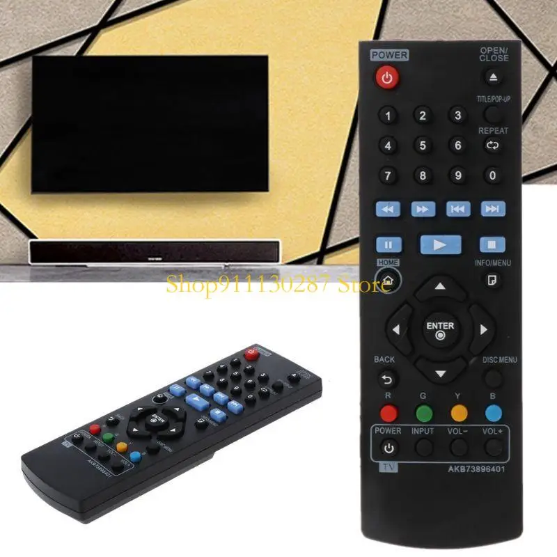 Control remoto DVD/Bluray compatible, reemplazo para reproductor - imagen 2