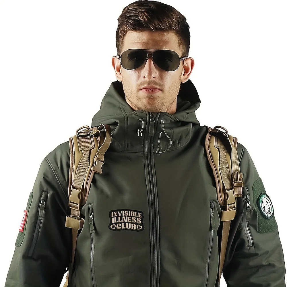 Parche bordado "Invisible Illness Club", apliques de Velcros con gancho y bucle para mochilas, chaquetas, vaqueros y sombreros, diseño único, 1 ud. - imagen 4