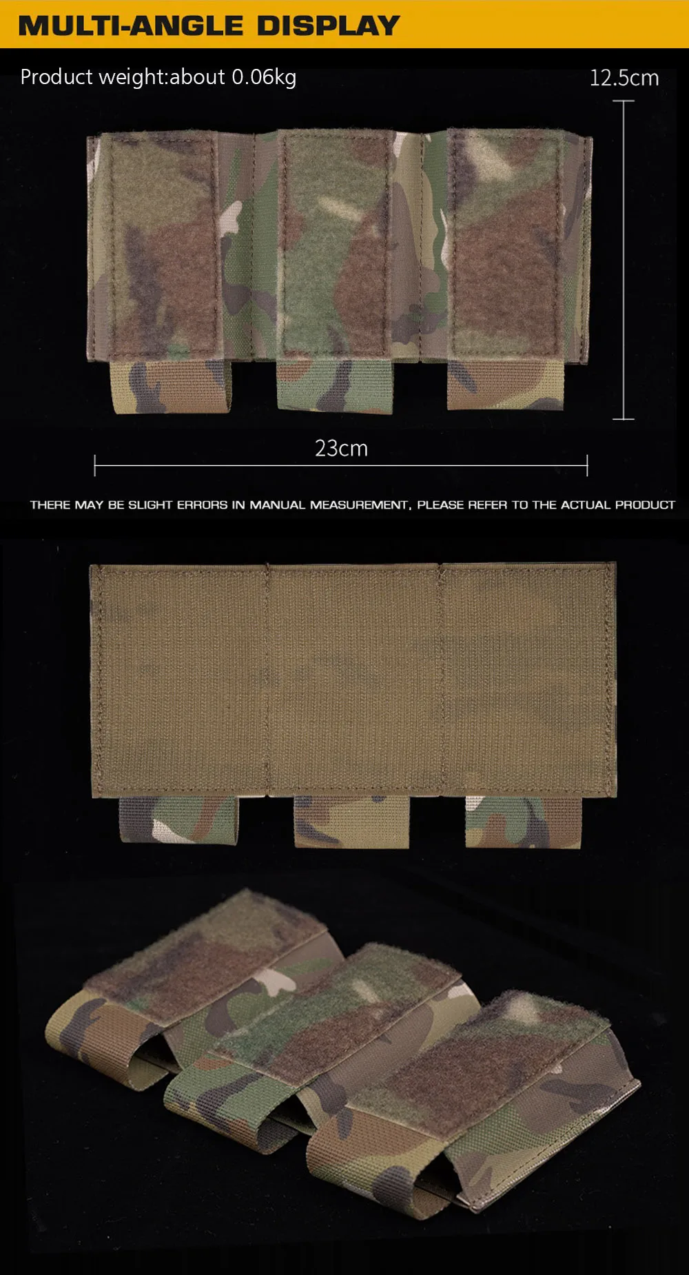 Bolsa táctica para revistas 5,56, tipo incorporado, chaleco de caza MOLLE, bolsa de munición M4 M16, funda para Rifle Airsoft, bolsas Mag - imagen 3