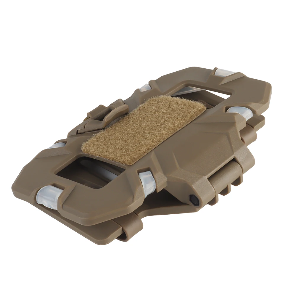 Soporte táctico para teléfono MOLLE, tablero de navegación plegable, equipo de sujeción para teléfono móvil, accesorios para chaleco de caza Airsoft, Flip Lite - imagen 4