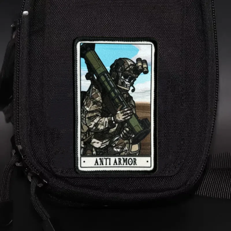 Parche antiarmadura, insignia de moral militar, impresión de gancho y bucle, mochila, accesorios de decoración de ropa, pegatinas, brazalete