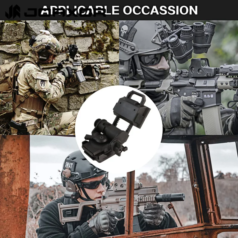 JOAXOR L4G24 Base de montaje de visión nocturna NVG de plástico casco Airsoft accesorio de Paintball para PVS15 PVS18 GPNVG18 - imagen 5