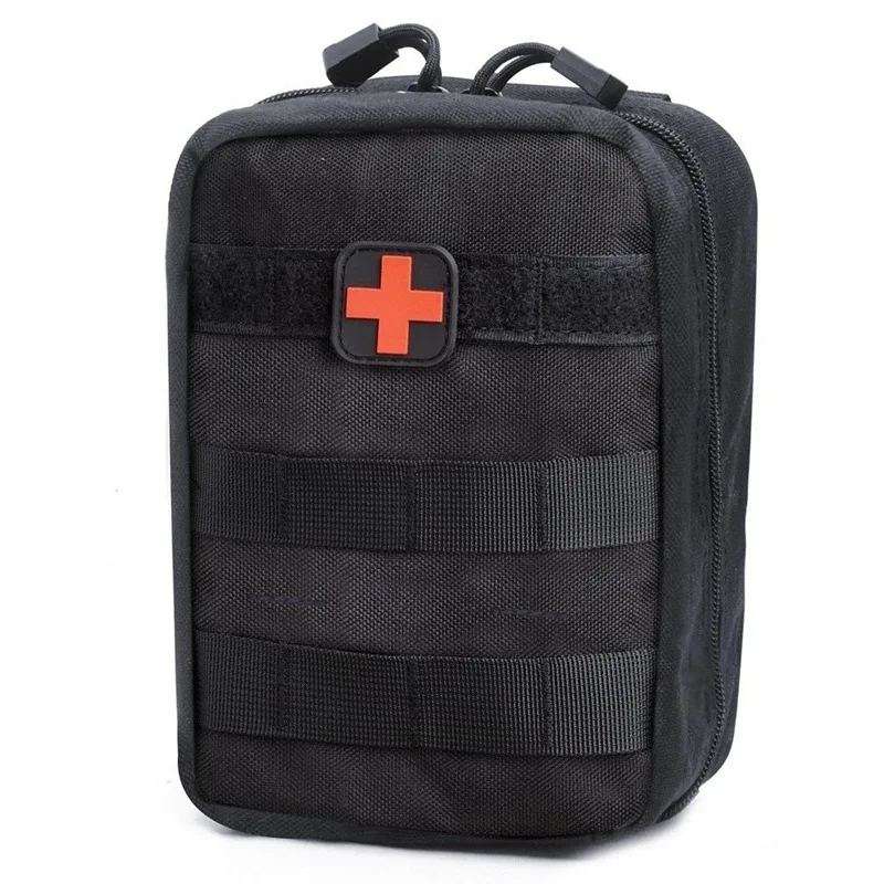 Bolsa médica Molle, Kits de primeros auxilios tácticos para acampar al aire libre, bolsa de escalada, cinturón de cintura multifuncional, bolsillo EDC - imagen 2