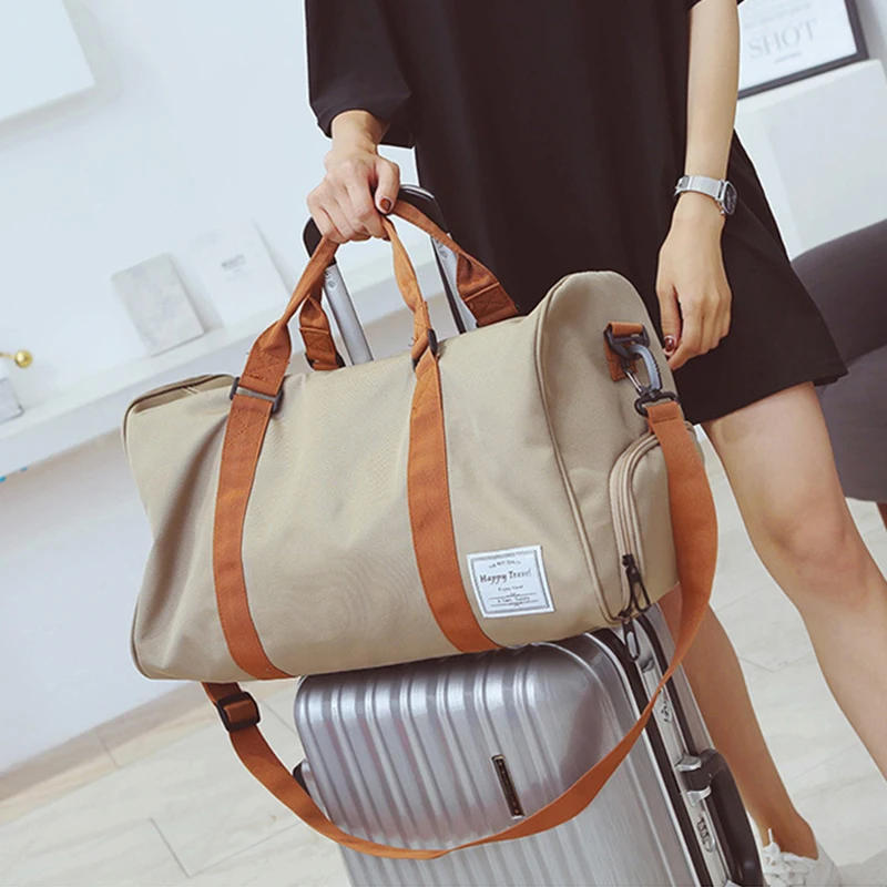 Bolso de Fitness, entrenamiento de ocio, deporte, bolsa de Yoga, alta capacidad, resistente, duradero, zapatos cruzados, compartimento, viaje, Camping, equipaje - imagen 4