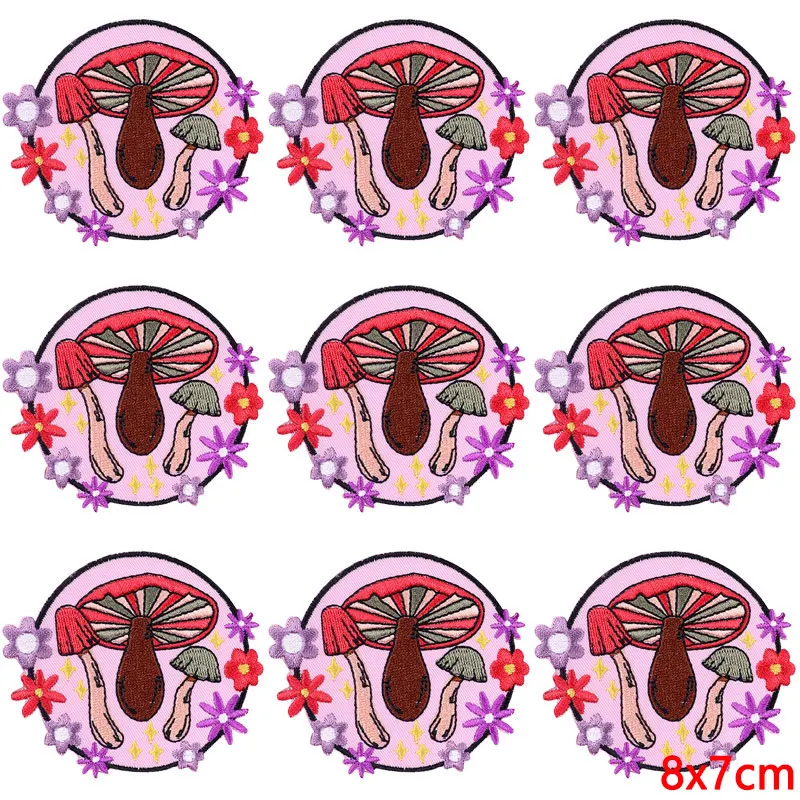 Parche bordado de setas para planchar, parches termoadhesivos para ropa, insignias de parche Fusible de Hip Hop, 10 unidades por lote - imagen 3