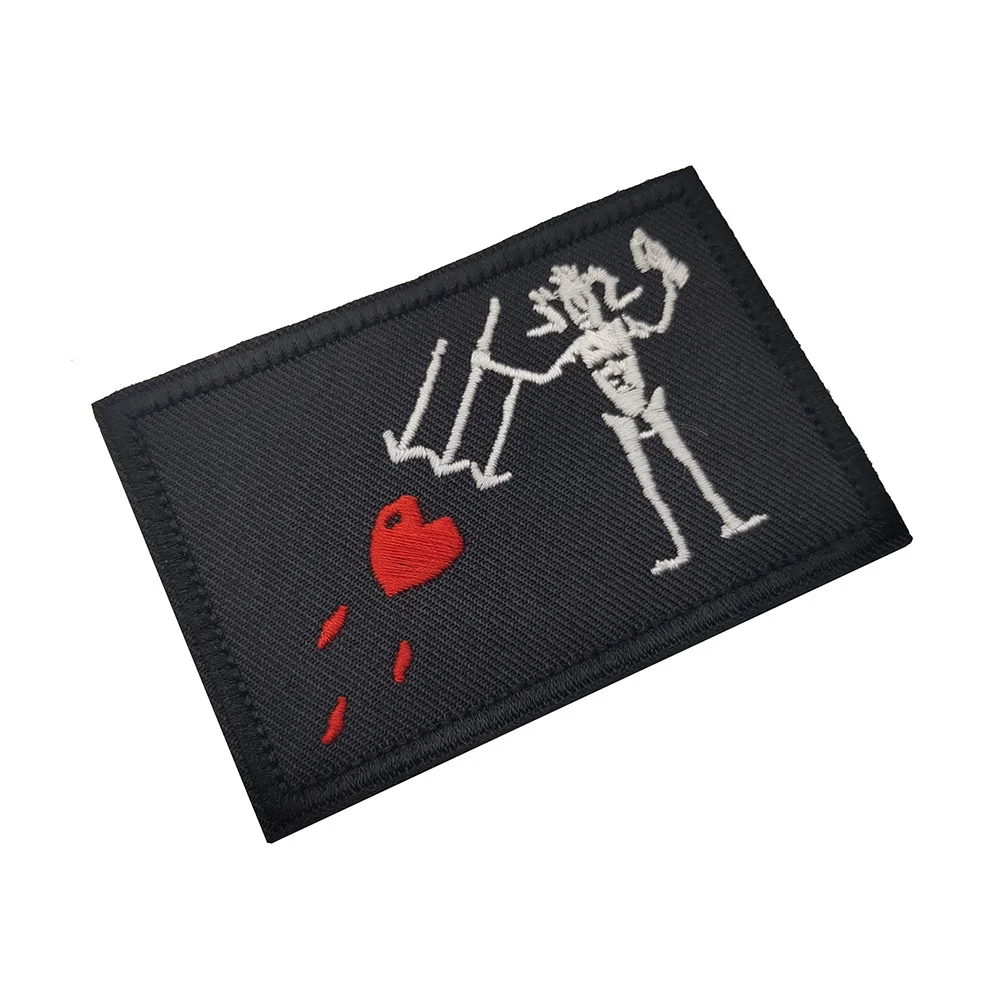 Nueva insignia de PVC de la serie FORWARD, pegatina de tela bordada 3D con barba única de Edward, parches para brazalete de corazón rojo Trident para ropa - imagen 4