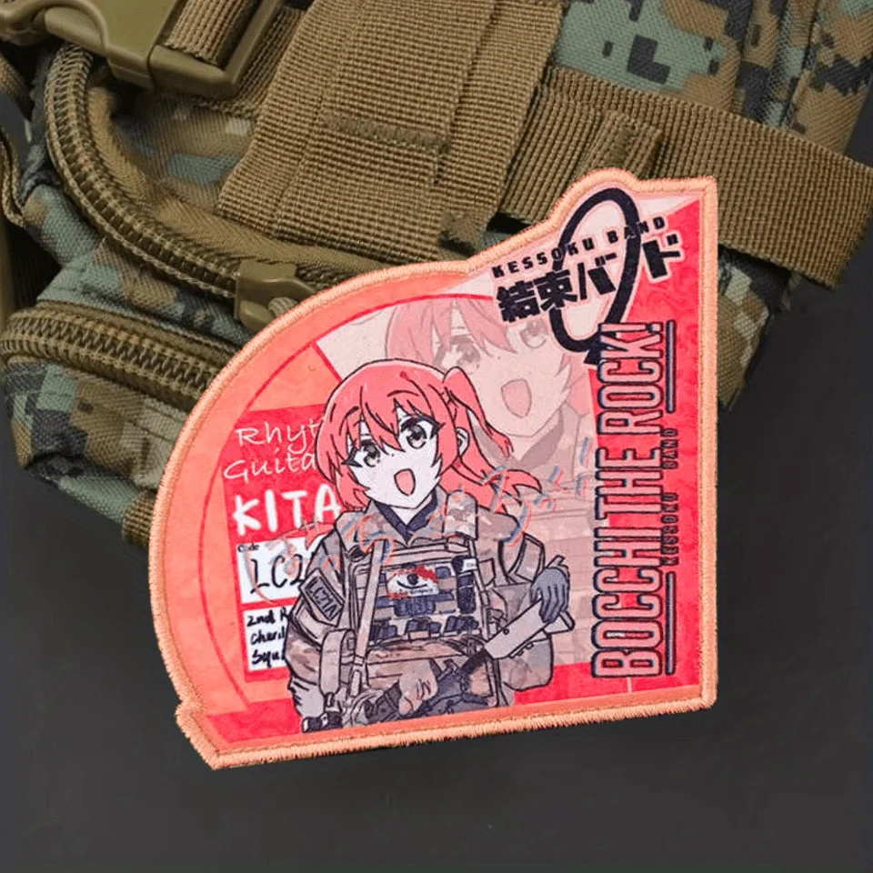 Parche táctico de roca solitaria, insignia de moral militar, brazalete, parches de gancho y bucle impresos de pequeña soledad, pegatinas para ropa y mochila - imagen 5